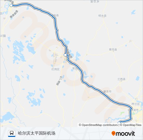 机场巴士3号线 bus Line Map