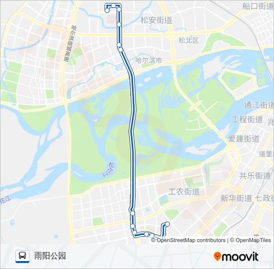 124路定点公交 Bus Line Map