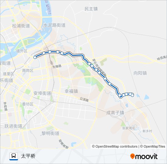 352路雷家支线 bus Line Map