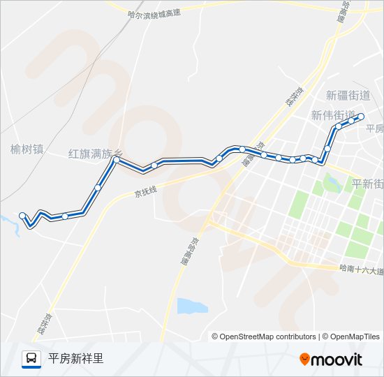 公交370徐家支线路的线路图