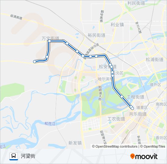公交346双榆屯支线路的线路图