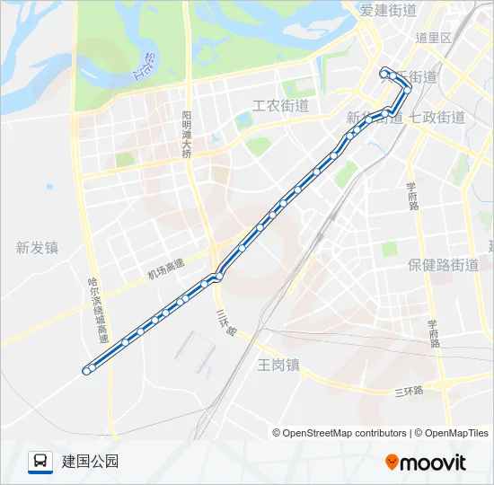 335路(薛家区间) Bus Line Map