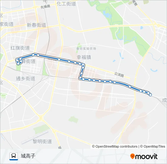 公交340-377路联运路的线路图