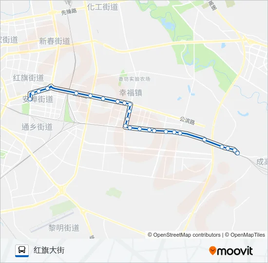 公交340-377路联运路的线路图