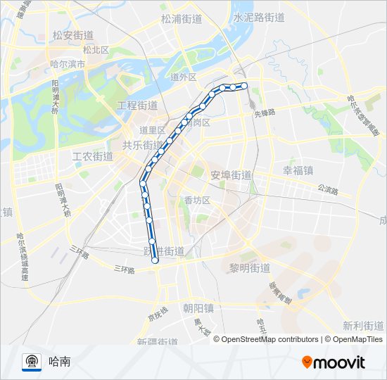 地铁1号线 Metro Line Map