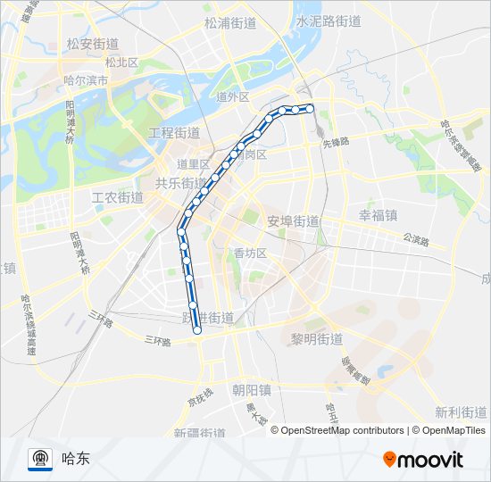 地铁地铁1号路的线路图