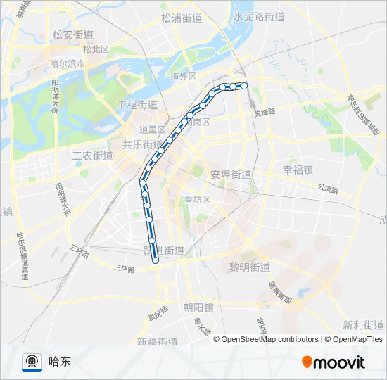 地铁1号线 Metro Line Map