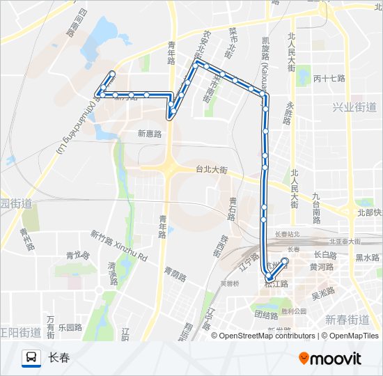 公交2路的线路图