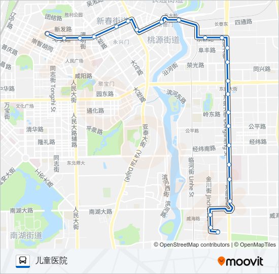 公交4路的线路图