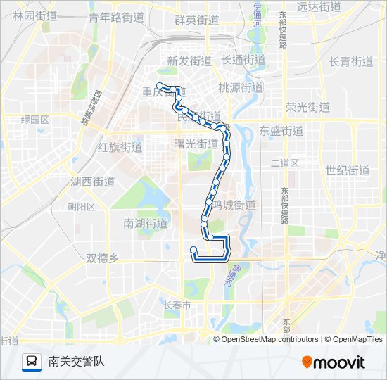 公交5路的线路图