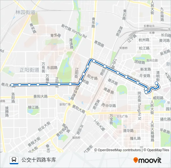 14路 Bus Line Map