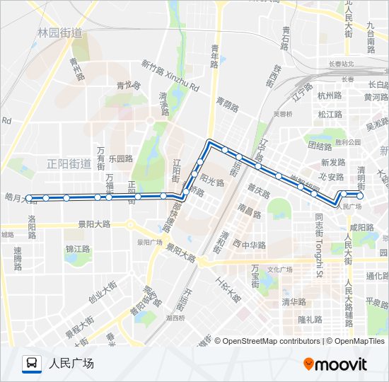 公交14路的线路图