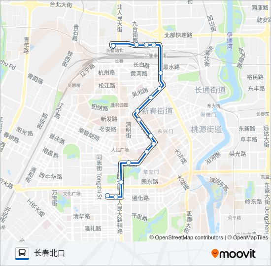 公交16路的线路图