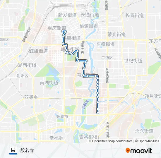 17路 Bus Line Map
