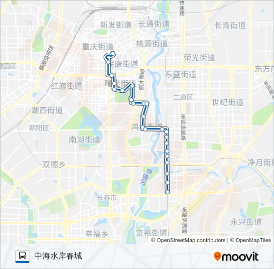 17路 Bus Line Map
