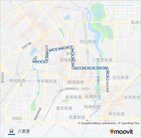 21路 Bus Line Map