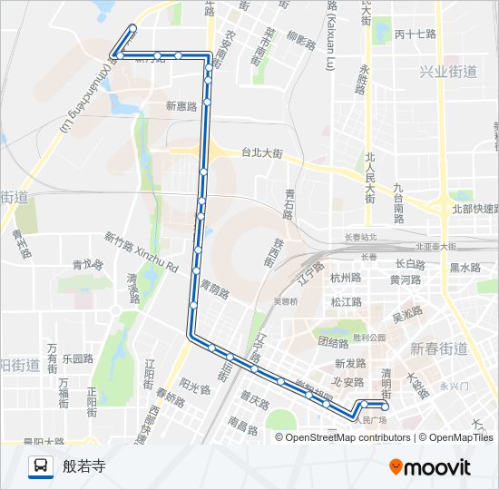 公交22路的线路图