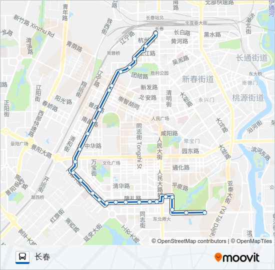 公交25路的线路图