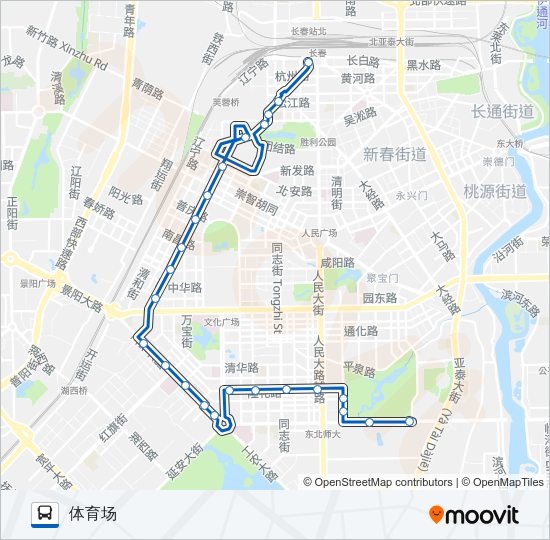 公交25路的线路图