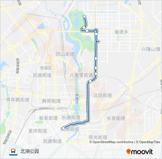公交3A路的线路图