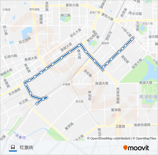 公交52路的线路图