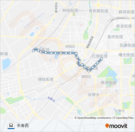 公交55路的线路图