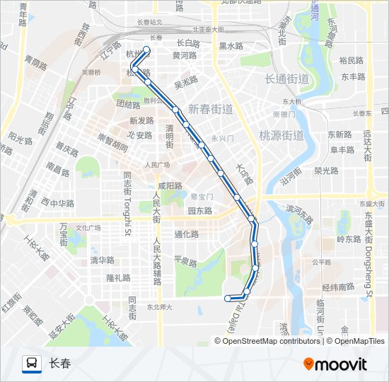 公交61路的线路图