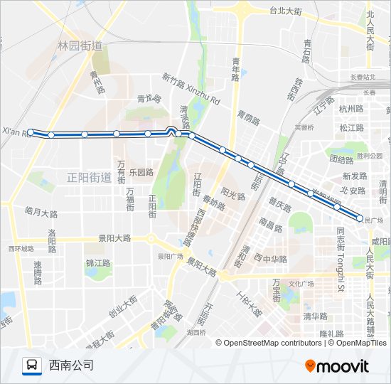 公交64路的线路图