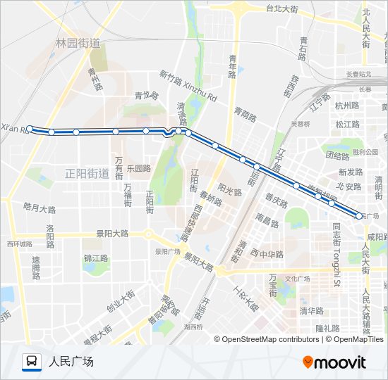 公交64路的线路图