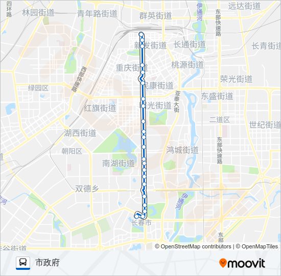 公交66路的线路图