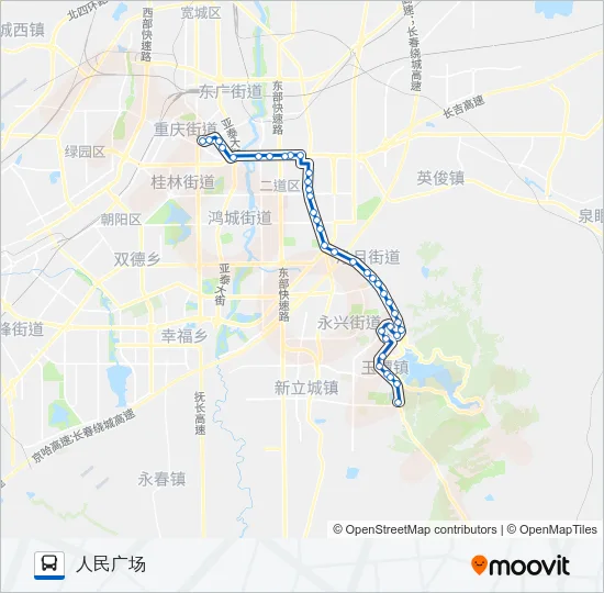 102路 Bus Line Map