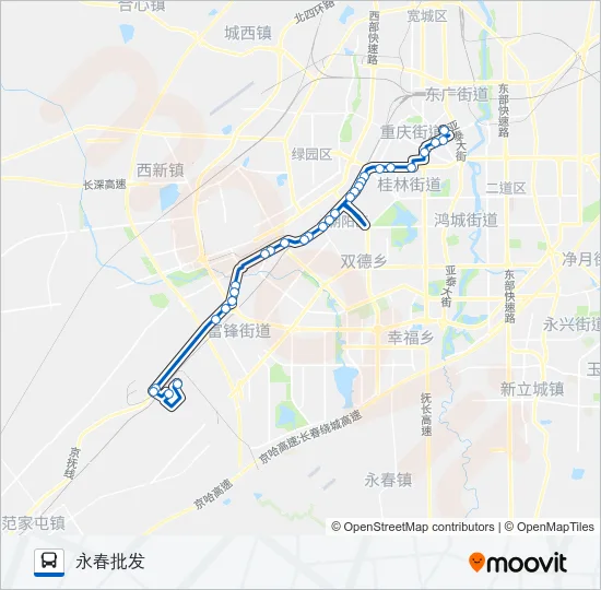 104路 Bus Line Map