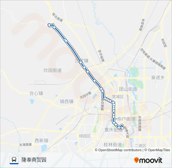 105路 Bus Line Map