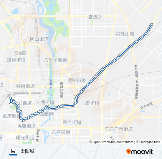 公交106路的线路图