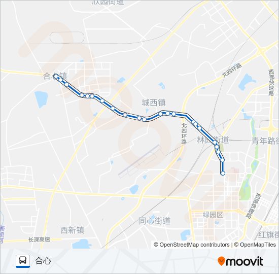 公交107路的线路图