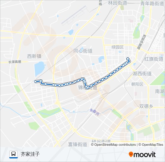 公交108路的线路图