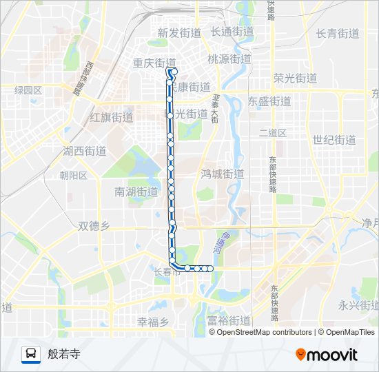 公交112路的线路图