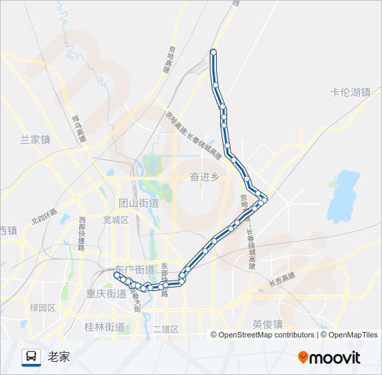 116路 Bus Line Map