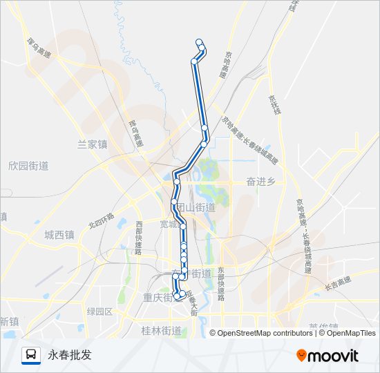 公交118路的线路图