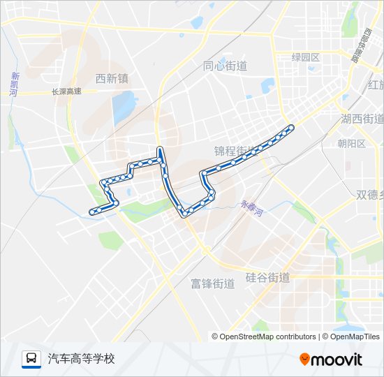 公交121路的线路图
