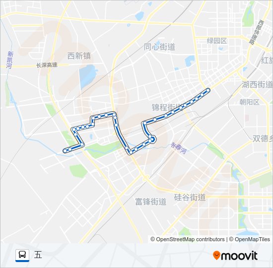 公交121路的线路图