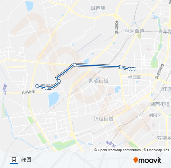 公交122路的线路图