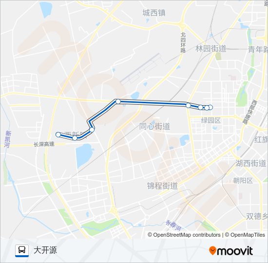 公交122路的线路图