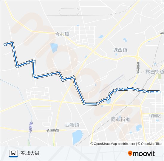 公交127路的线路图