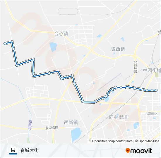 127路 Bus Line Map