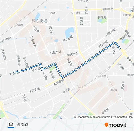 128路 Bus Line Map