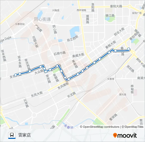 128路 Bus Line Map