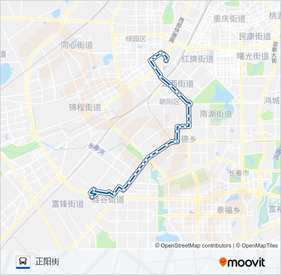 公交129路的线路图