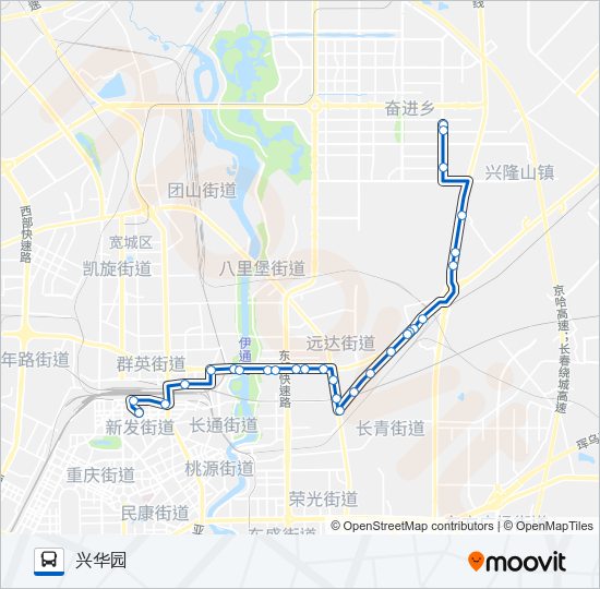 公交131路的线路图