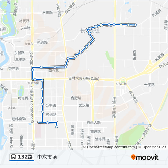 132公交车路线路线图图片